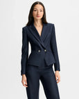 Cropped Rickie Dickey Jacket Navy Jackets - Blazers Veronica Beard