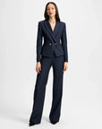 Cropped Rickie Dickey Jacket Navy Jackets - Blazers Veronica Beard