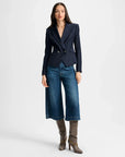 Cropped Rickie Dickey Jacket Navy Jackets - Blazers Veronica Beard