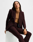 Miller Dickey Jacket Dark Currant Jackets - Blazers Veronica Beard