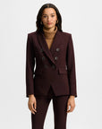 Miller Dickey Jacket Dark Currant Jackets - Blazers Veronica Beard