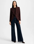 Miller Dickey Jacket Dark Currant Jackets - Blazers Veronica Beard