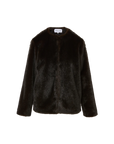 Griselda Faux Fur Coat Sable Outerwear - Longsleeve Veronica Beard