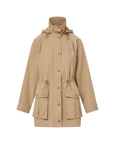 Arnault Parka Jacket in Tan Sand Outerwear - Longsleeve Veronica Beard