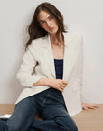 Battista Dickey Jacket Dove Jackets - Blazers Veronica Beard