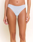Like Nothing Thong Misty Blue Swiss Dot Hosiery and Lingerie Honeydew