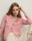 Daro Cashmere Cardigan Petal Sweater - Cardigans Veronica Beard