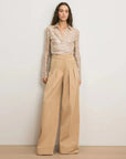 Meryl Top Champagne Tops - Blouses Veronica Beard