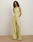 Hartwell Vest Pistachio Tops - Vests Veronica Beard
