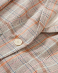 Schoolboy Plaid Dickey Jacket Muted Clay Multi Jackets - Blazers Veronica Beard