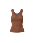 Sandra Knit Tank Chai Tops - Tanks Veronica Beard