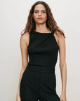 Deylin Brooch Tank Top Black