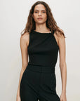 Deylin Brooch Tank Top Black Tops - Tanks Veronica Beard
