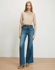 Shana Cashmere Sweater Oatmeal Sweater - Crewneck Veronica Beard