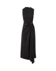 Freja Brooch Dress Black