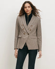 Miller Houndstooth Dickey Jacket Rust/Navy Multi