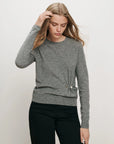Frankie Pullover with Pearl Pin Medium Heather Grey