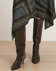 Aisla Mid Heel Boot Espresso Knee High Boots Veronica Beard - Shoes