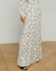 Lillian Wide Leg Pant Ecru/Black Polka Dot Pants - Trousers L'Agence