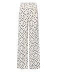 Lillian Wide Leg Pant Ecru/Black Polka Dot Pants - Trousers L'Agence