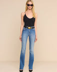Ruth High Rise Straight Cambridge Denim - Straight L'Agence