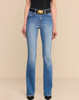 Ruth High Rise Straight Cambridge Denim - Straight L'Agence