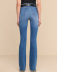 Ruth High Rise Straight Cambridge Denim - Straight L'Agence