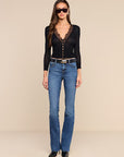 Ruth High Rise Straight Newcastle Denim - Straight L'Agence