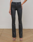 Ruth Coated Straight Leg Jean Slate Grey Denim - Straight L'Agence