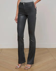 Ruth Coated Straight Leg Jean Slate Grey Denim - Straight L'Agence