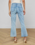 Kendra High Rise Crop Flare Dry Ice Denim - Cropped & Ankle L'Agence