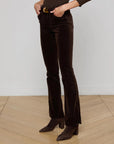 Stevie Velvet Jean Coffee Bean Denim - Straight L'Agence