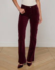 Stevie Velvet Jean Dark Port Denim - Straight L'Agence