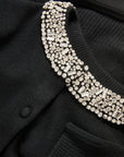 Daro Embellished Cardigan Black Sweater - Cardigans Veronica Beard