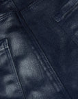 Selma High Rise Sleek Baby Boot Coated Deep Midnight Denim - Flare & Wide Leg L'Agence