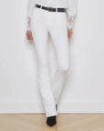 Selma High Rise Sleek Baby Boot Blanc Denim - Flare & Wide Leg L'Agence