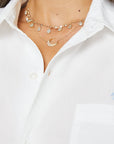 The Scrunchie Frenchie Top White Tops - Button Down Mother