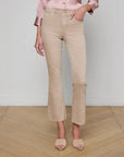 Kendra Cropped Flare Biscuit Denim - Cropped & Ankle L'Agence