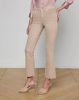 Kendra Cropped Flare Biscuit Denim - Cropped & Ankle L'Agence