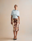 Juniper Midi Skirt Painted Cub Ivory Skirts - Midi Cara Cara
