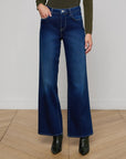 Alicent Wide-Leg Jean Sterling Denim - Flare & Wide Leg L'Agence