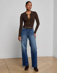 Scottie Wide-Leg Jean Gladstone Denim - Flare & Wide Leg L'Agence