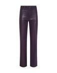 Scottie Coated Wide-Leg Jean Dark Malbec Denim - Flare & Wide Leg L'Agence