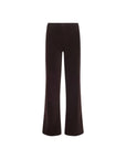 Scottie Velvet High Rise Wide Leg Dark Java Denim - Flare & Wide Leg L'Agence