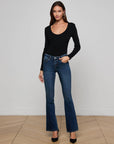 Cara Low-Rise Bootcut Jean Roxbury Denim - Flare & Wide Leg L'Agence