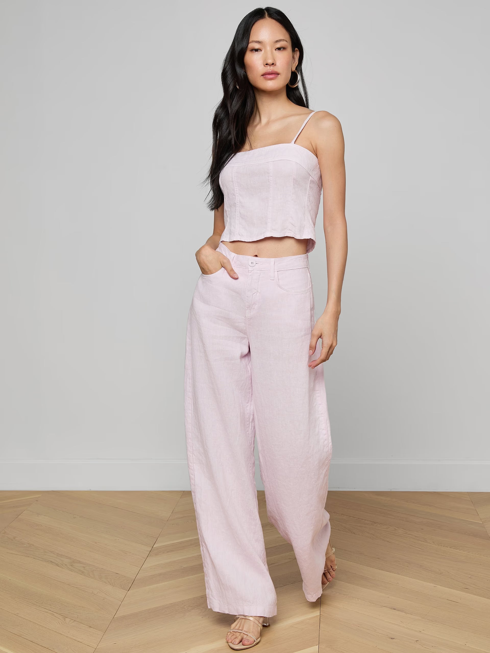 Amara Linen Pant Icy Lilac – Peter Kate