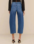 Mallis High Rise Bow Leg Jean Orwood Denim - Cropped & Ankle L'Agence