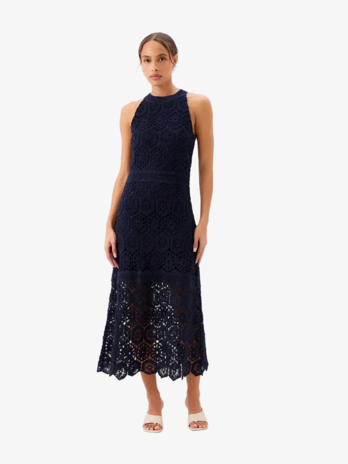 Londyn Crochet Dress Navy Peter Kate Londyn Crochet Dress Navy Peter Kate