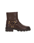 Olivia Harness Short Chocolate Boots - Booties Frye