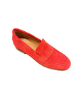 Ardelle Red Suede Flats - Loafer Cordani